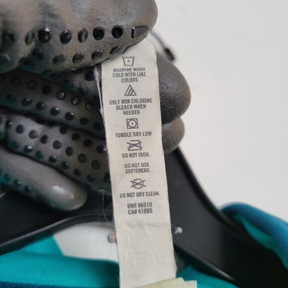 Under Armour Semi Fitted Hoodie Teal Long Sleeve Pullover Sweatshirt Size Large - Picture 11 of 12